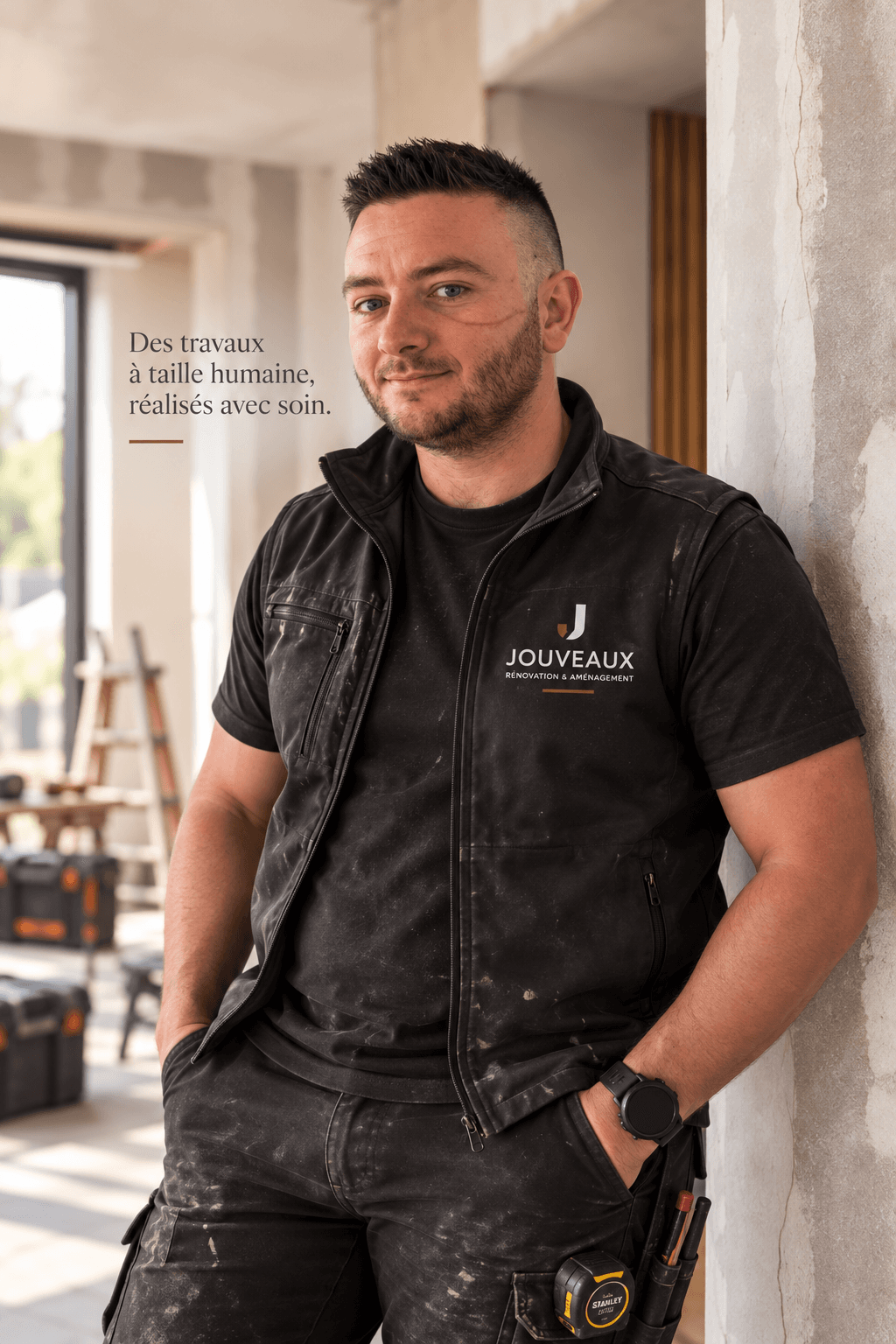Thibaut Jouveaux, artisan en rénovation et aménagement